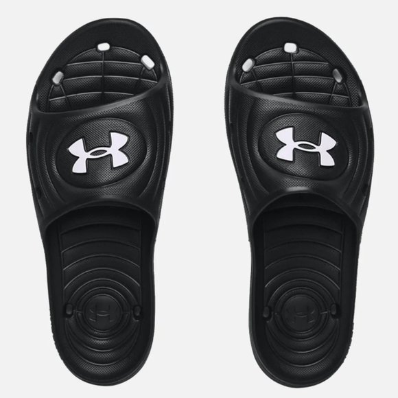 Under Armour Other - 🔥3 x Host Pick🔥NEW Under Armour Locker IV Slide Men's 3023758 001 Size 9 Black